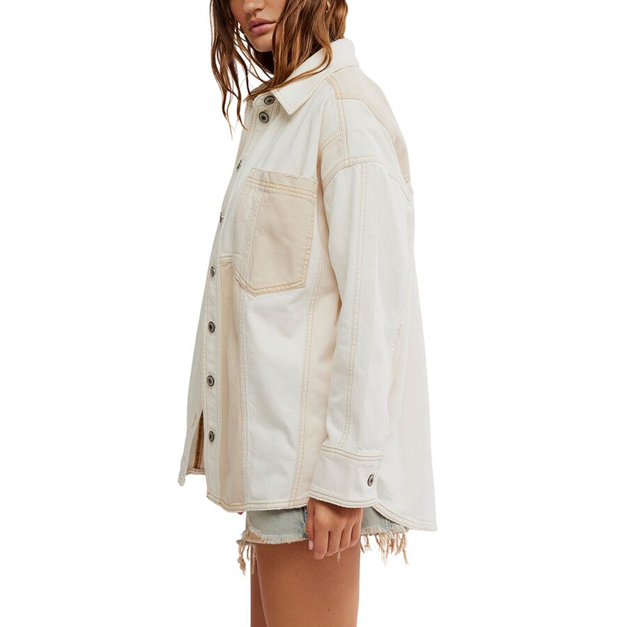 Free People Ivory Mountain Roads Button-Up Shirt - Women's Mixed