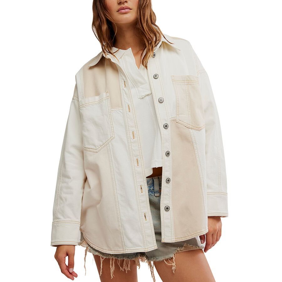 Free People Ivory Mountain Roads Button-Up Shirt - Women's Mixed