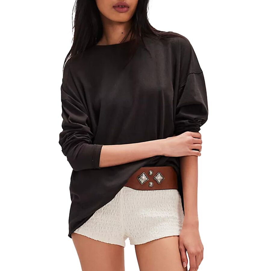 Free People Nina Long-Sleeve T-Shirt - Women's Black