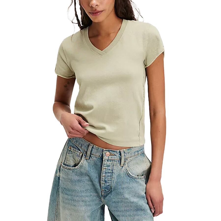 Free People The Tee That Got Away Shirt - Women's Washed Sage