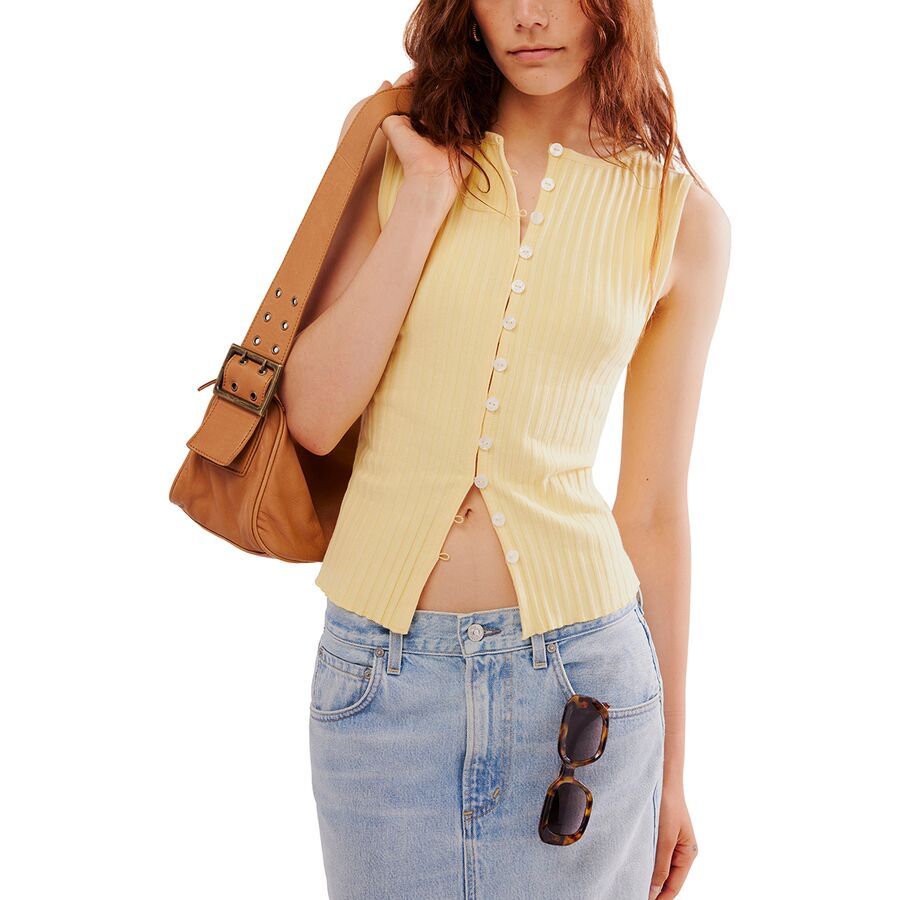 Free People Tilly Vest - Women's Mellow Yellow