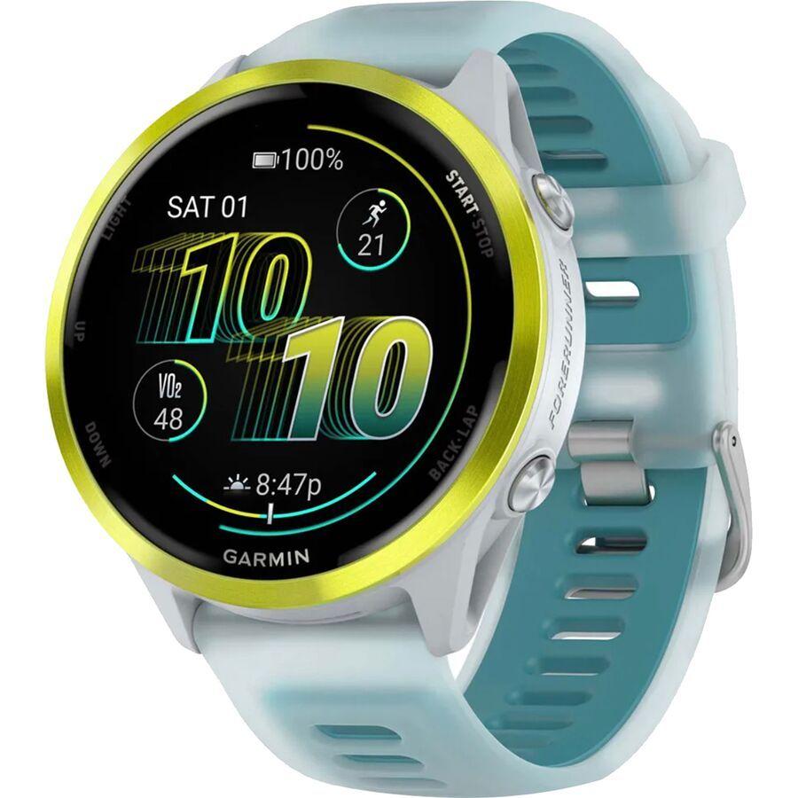 Garmin Forerunner 570 Watch Amp Yellow (Whitestone/Turquoise Band)