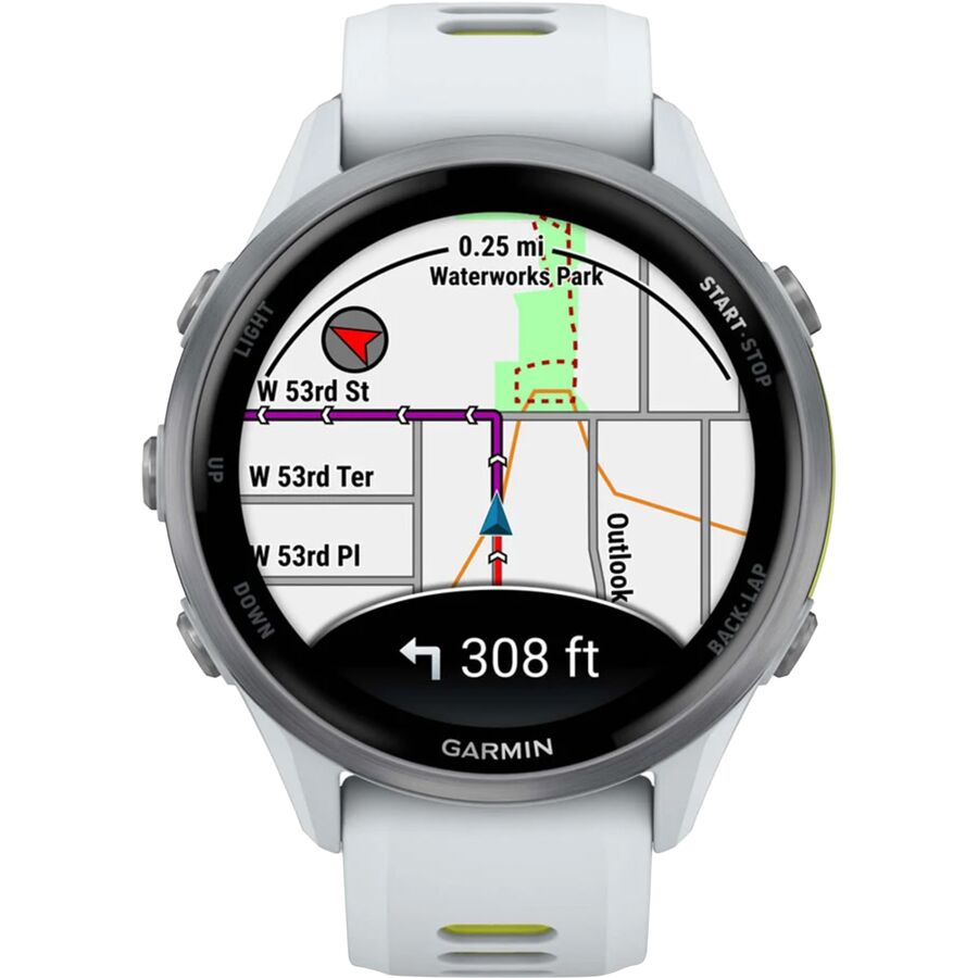 Garmin Forerunner 970 Watch Ti/Whitestone (Whitestone/Amp Yellow Band)