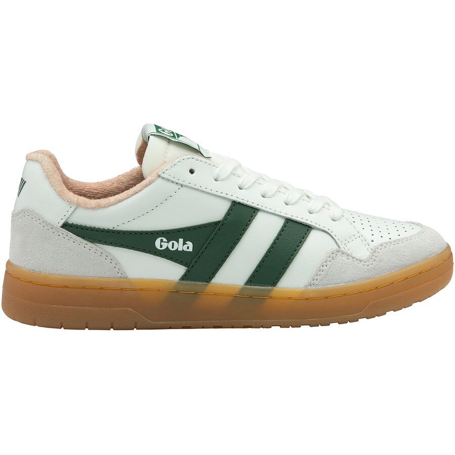 Gola Eagle '86 Shoe - Women's White/Evergreen/Rose/Gum