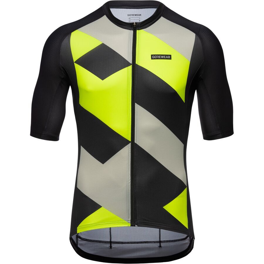 GOREWEAR Spirit Signal Jersey - Men's Black/Neon Yellow