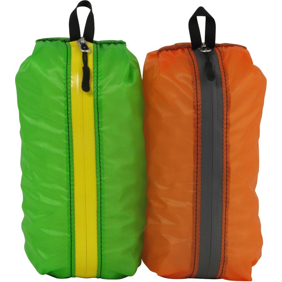 Granite Gear Air Zippditty Stuffsack - 2 Pack Orange/Gray & Green/Yellow