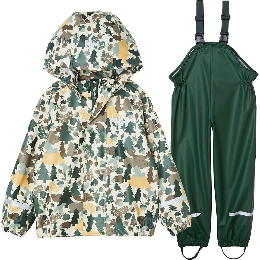 Helly Hansen Bergen 2.0 PU AOP Rain Set - Kids' Jungle Green