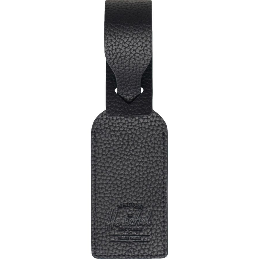 Herschel Supply Vegan Leather Luggage Tag Black