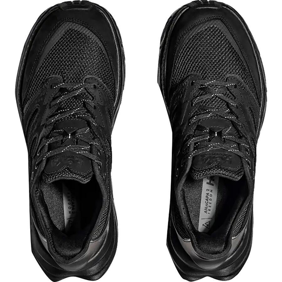 HOKA Anacapa 2 Freedom Hiking Shoe - Men's Black/Black