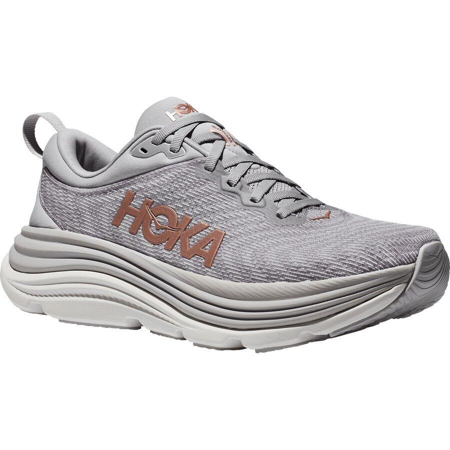 HOKA Gaviota 5 Wide Shoe - Women's Harbor Mist/Rose Gold