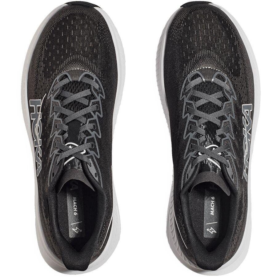 HOKA Mach 6 Running Shoe - Men's Black/White