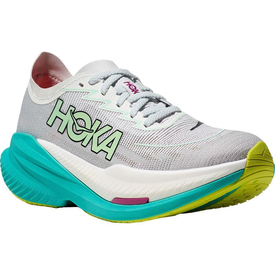 HOKA Mach X 2 Running Shoe - Women's Frost/Electric Aqua