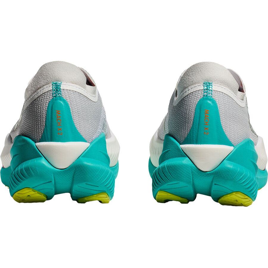 HOKA Mach X 2 Running Shoe - Women's Frost/Electric Aqua