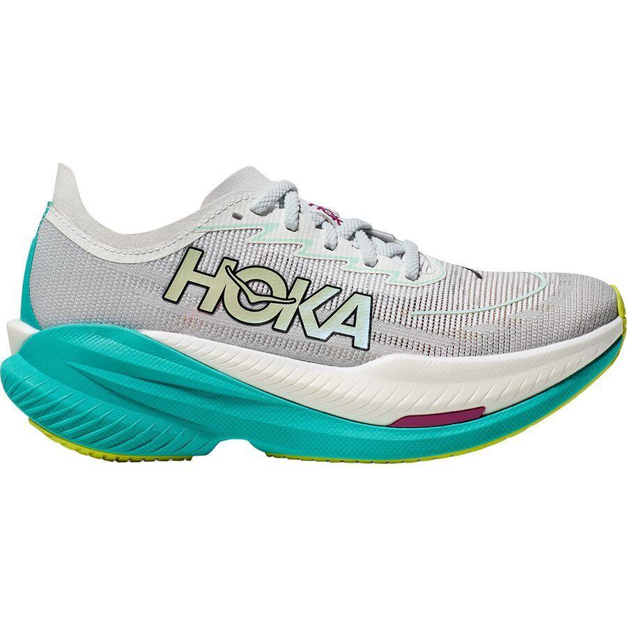 HOKA Mach X 2 Running Shoe - Women's Frost/Electric Aqua