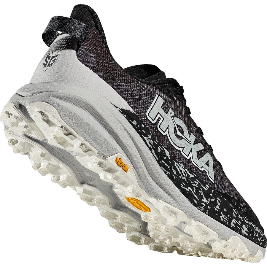 HOKA Speedgoat 6 Trail Running Shoe - Men's Black/Stardust