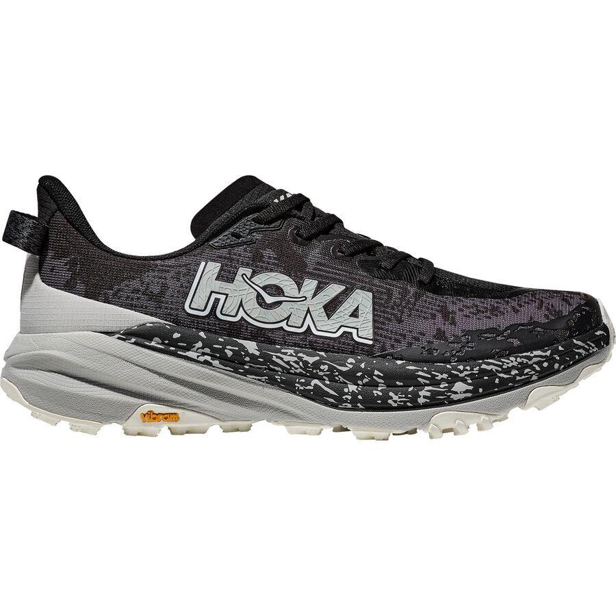 HOKA Speedgoat 6 Trail Running Shoe - Men's Black/Stardust