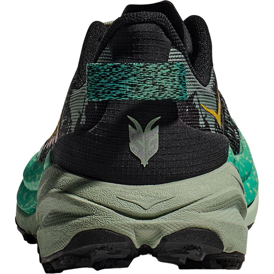 HOKA Speedgoat 6 Trail Running Shoe - Women's Black/Aloe Vera