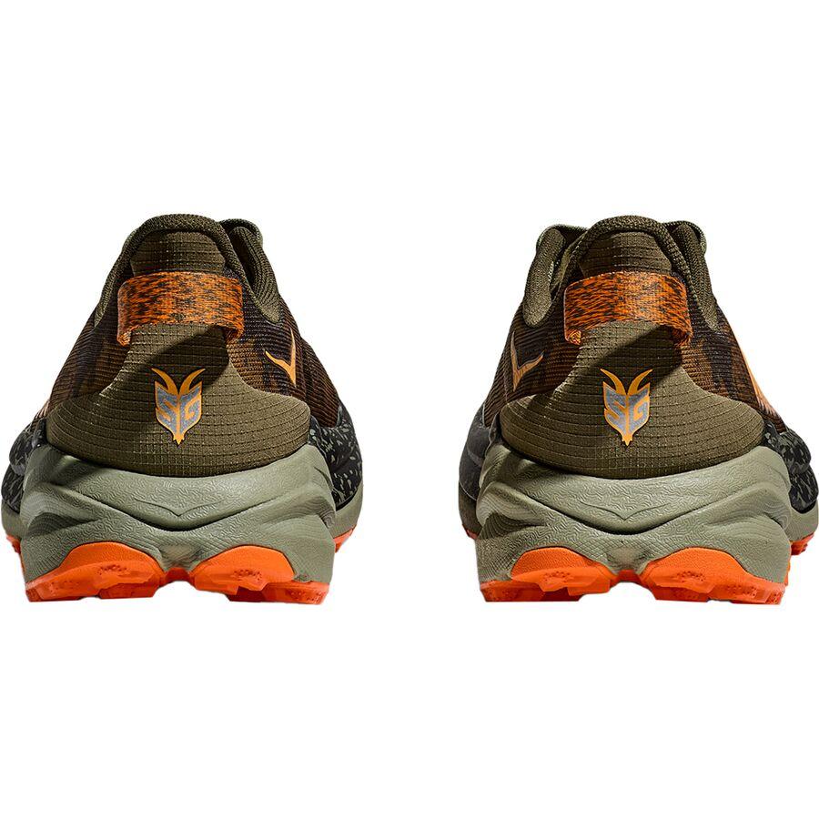 HOKA Speedgoat 6 Wide Running Shoe - Men's Antique Olive/Squash