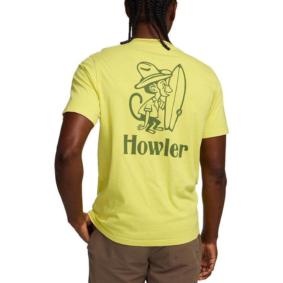 Howler Brothers Cotton Pocket T-Shirt - Men's El Monito/Chartreuse