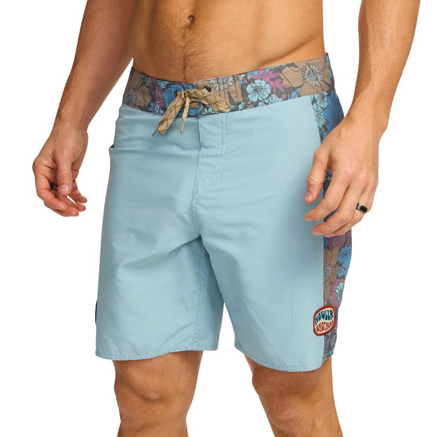 Howler Brothers Ensueno Boardshort - Men's Flower Power/Pool Blue