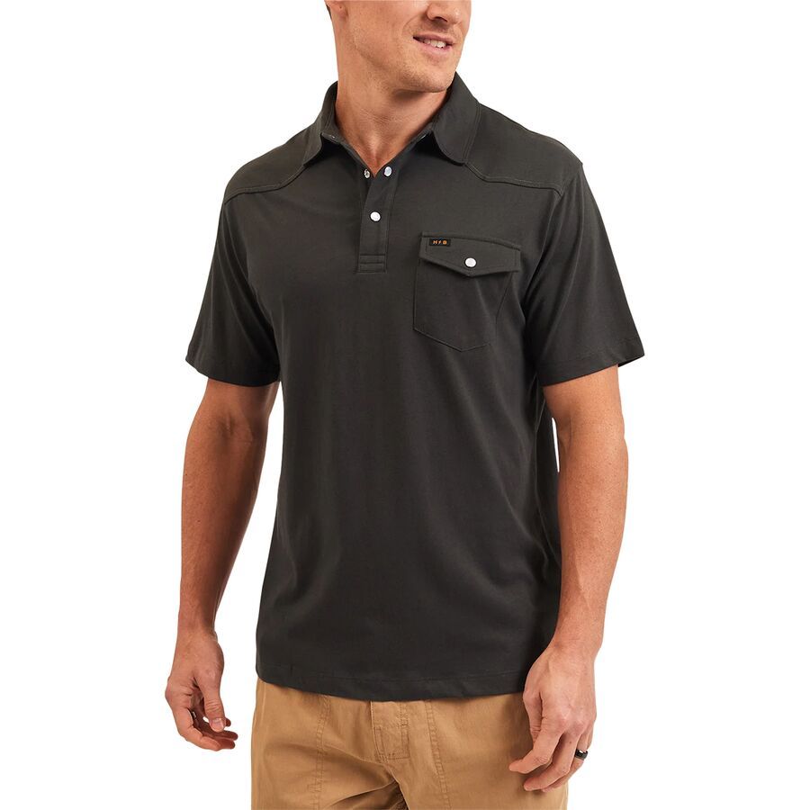 Howler Brothers Ranchero Polo Shirt - Men's Antique Black