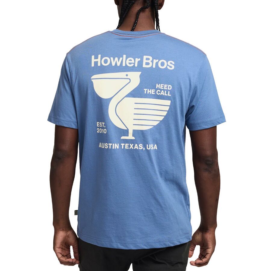 Howler Brothers Select Pocket T-Shirt - Men's Pelican Postage/Blue Horizon