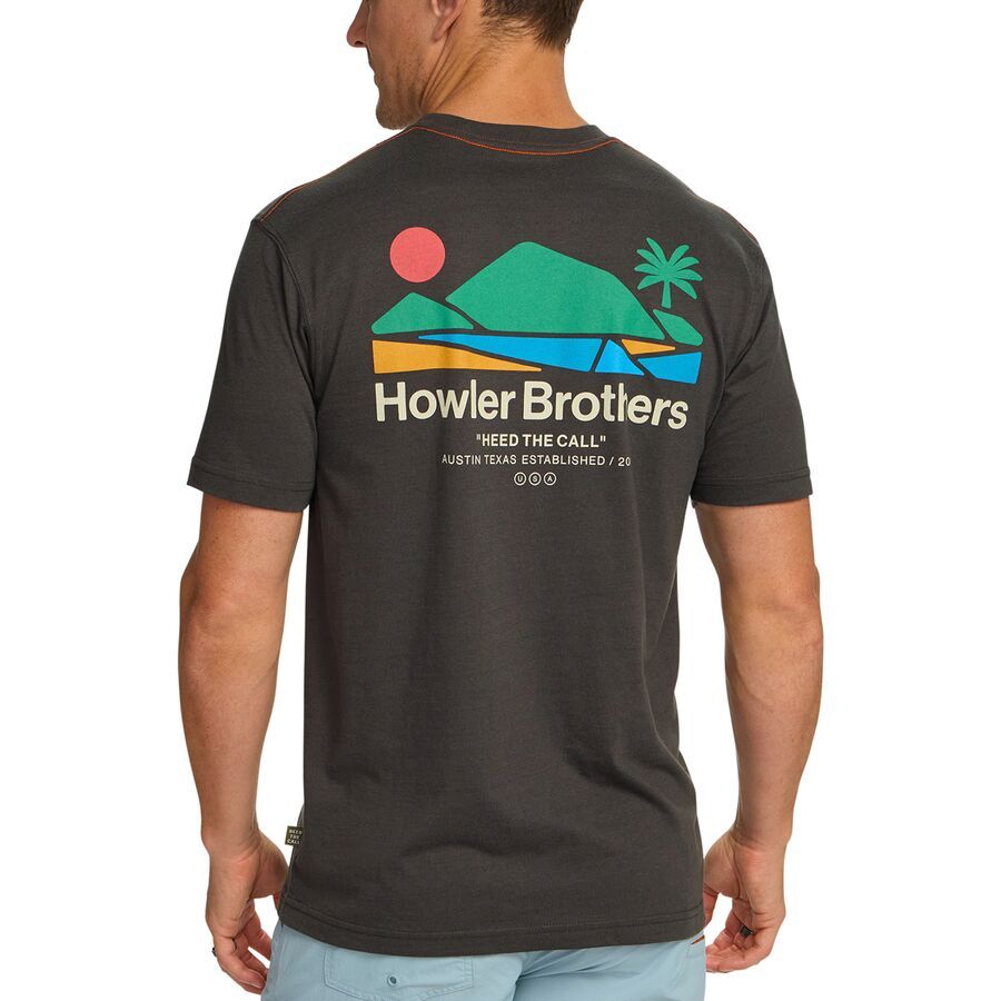 Howler Brothers Select T-Shirt - Men's Bahia de Howler/Antique Black