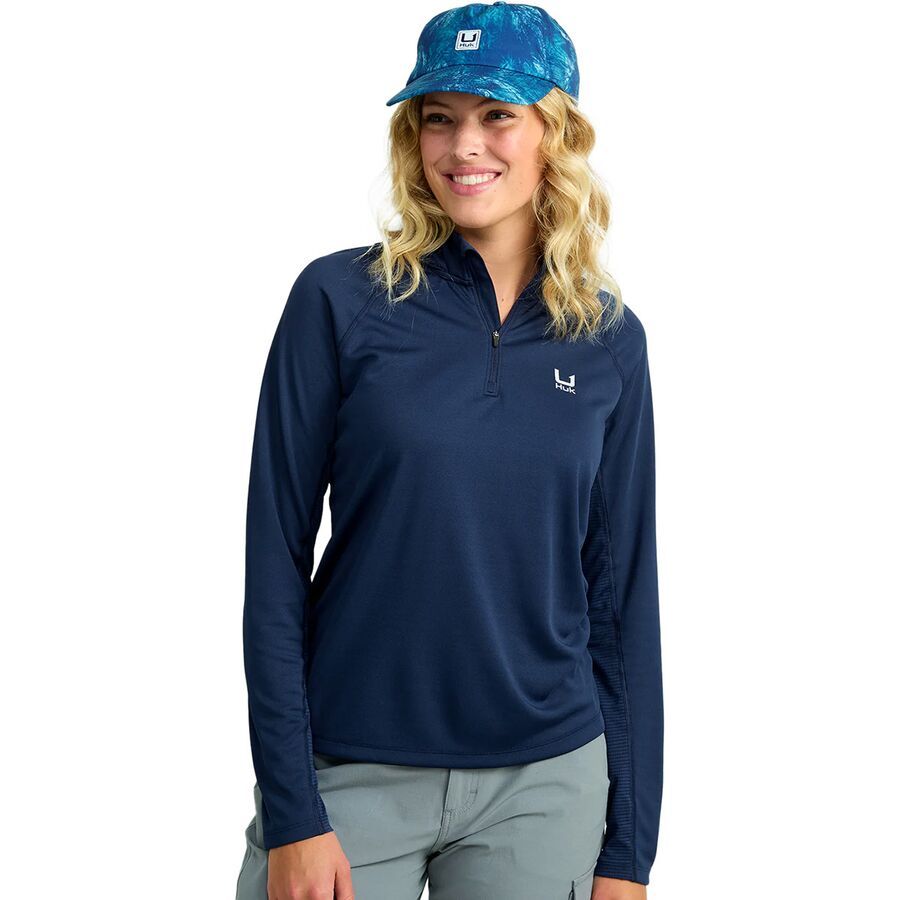 Huk Icon Long-Sleeve Hoodie - Women's Naval Academy