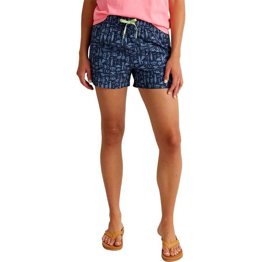 Huk Pursuit Printed Volley Short - Women's Naval Academy