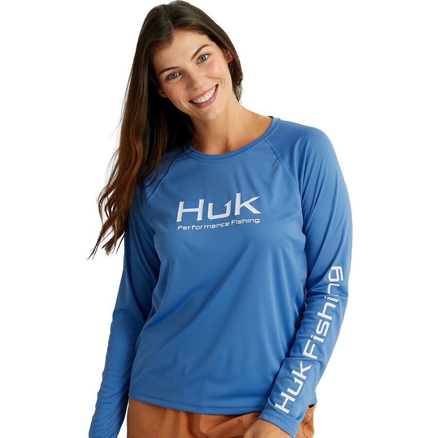 Huk Pursuit Solid Crew - Women's Quiet Harbor