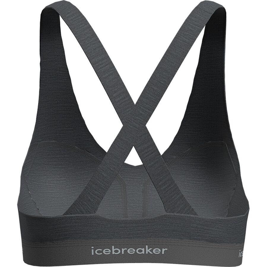 Icebreaker Merino 125 Cool-Lite Sprite Racerback Bra - Women's Gritstone Heather