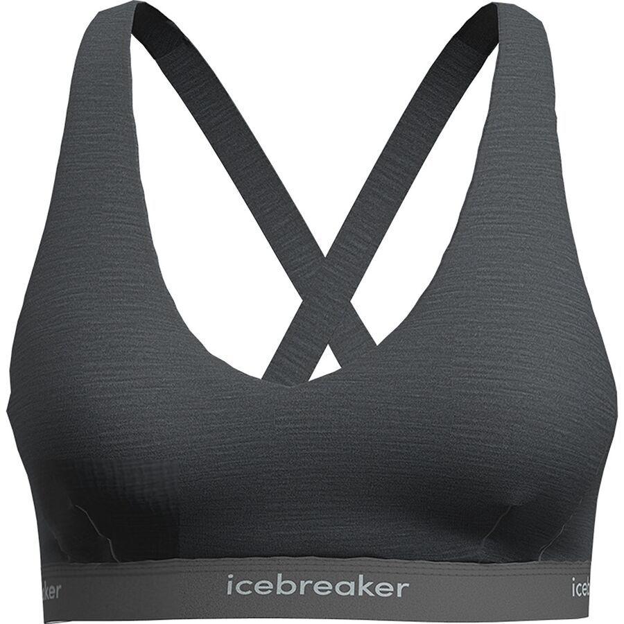 Icebreaker Merino 125 Cool-Lite Sprite Racerback Bra - Women's Gritstone Heather