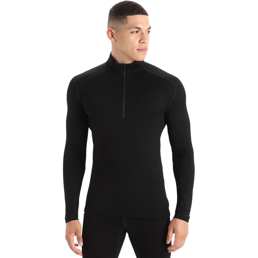 Icebreaker Merino 260 Tech Long-Sleeve 1/2-Zip Top - Men's Black