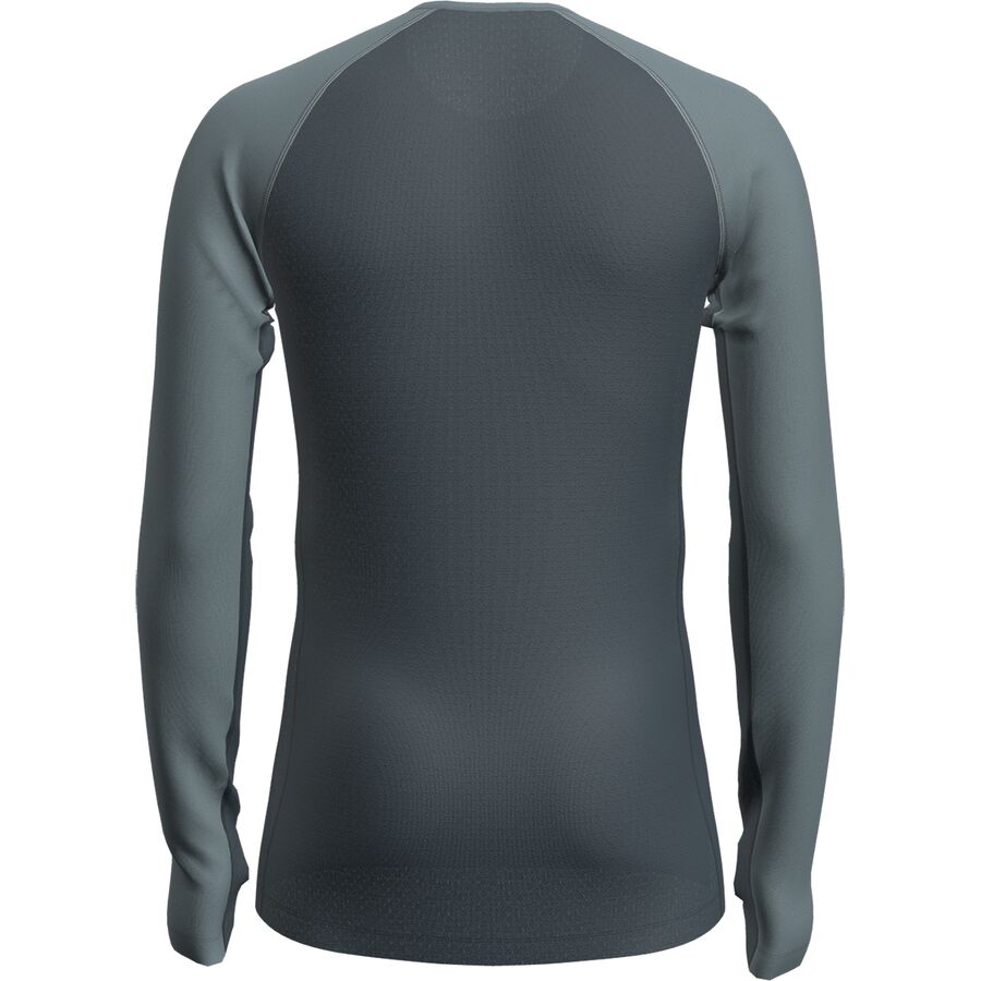 Icebreaker Merino Blend 125 ZoneKnit Long-Sleeve Crewe - Men's Abyss/Blue Ash/CB