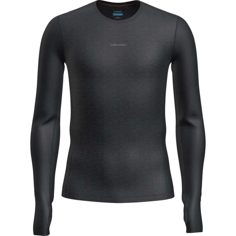 Icebreaker Merino Blend 75 Cool-Lite Ultralight LS Crewe - Men's Black