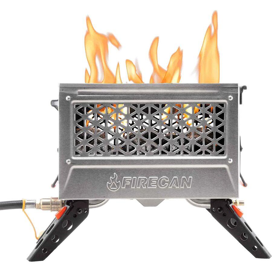Ignik Outdoors Stainless FireCan Deluxe + Grill Stainless/Black
