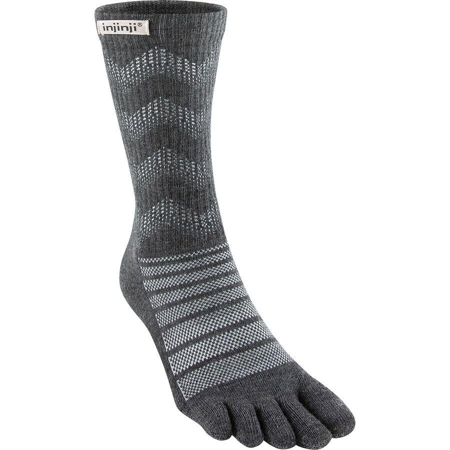 Injinji Outdoor Midweight Wool Crew Sock Slate