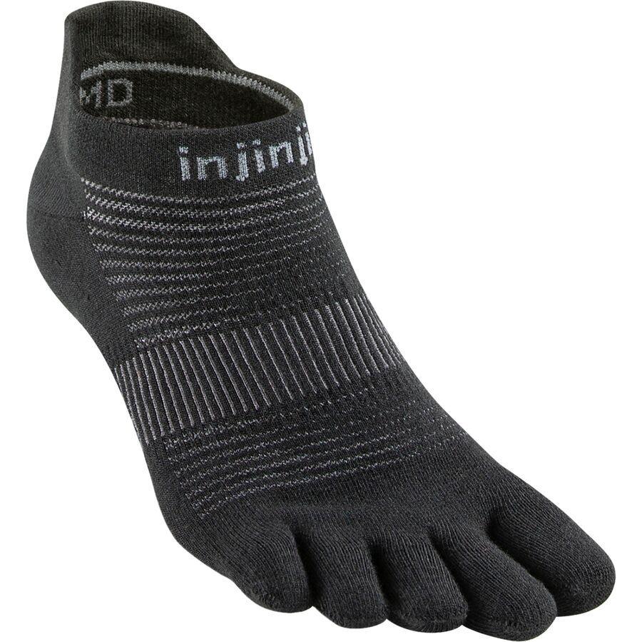 Injinji Run Original Weight No-Show Sock Black