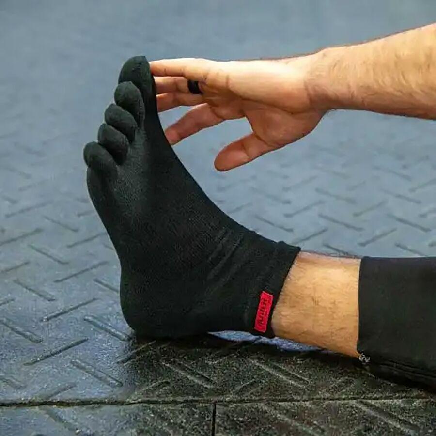 Injinji Sport Original Weight Mini-Crew Sock - Men's Black