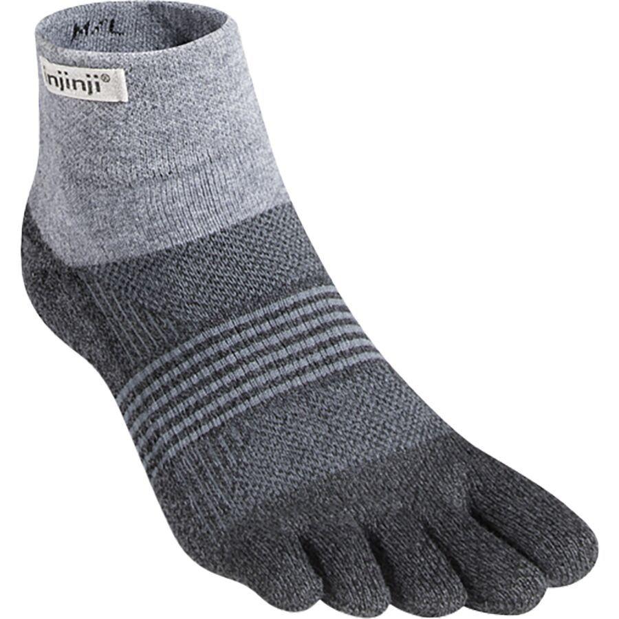 Injinji Trail Midweight Mini-Crew CoolMax Sock - Women's Granite