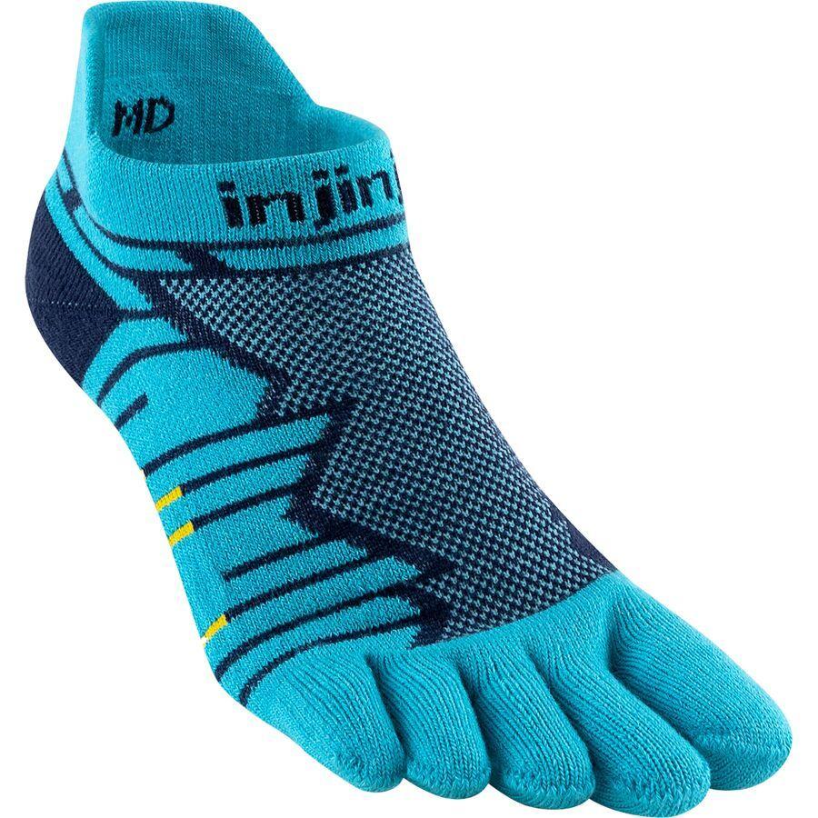 Injinji Ultra Run No-Show CoolMax Sock Pacific Blue