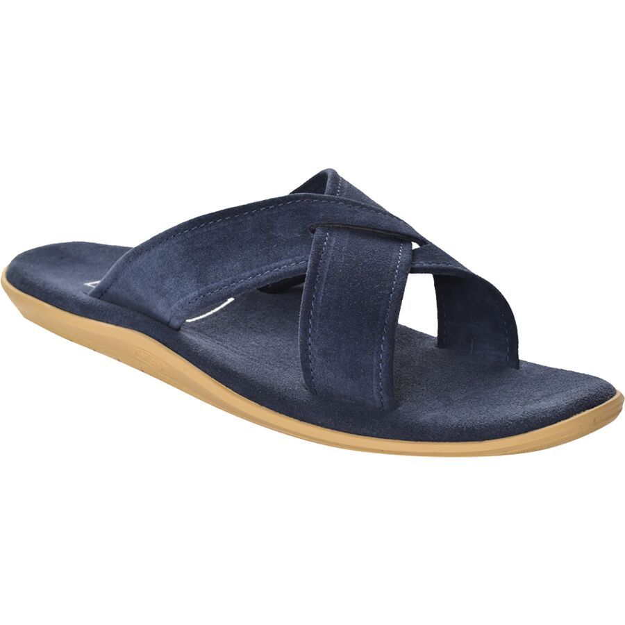 Island Slipper Classic Suede Slide Sandal Navy