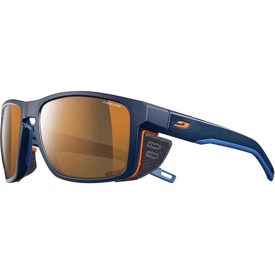 Julbo Shield REACTIV Polarized Sunglasses Blue/Blue/Orange-Brown