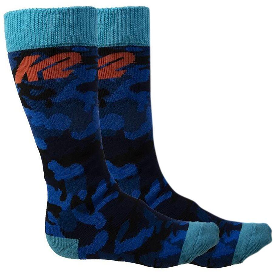 K2 All-Mountain Socks 2-Pack - Kids' Blue/Black