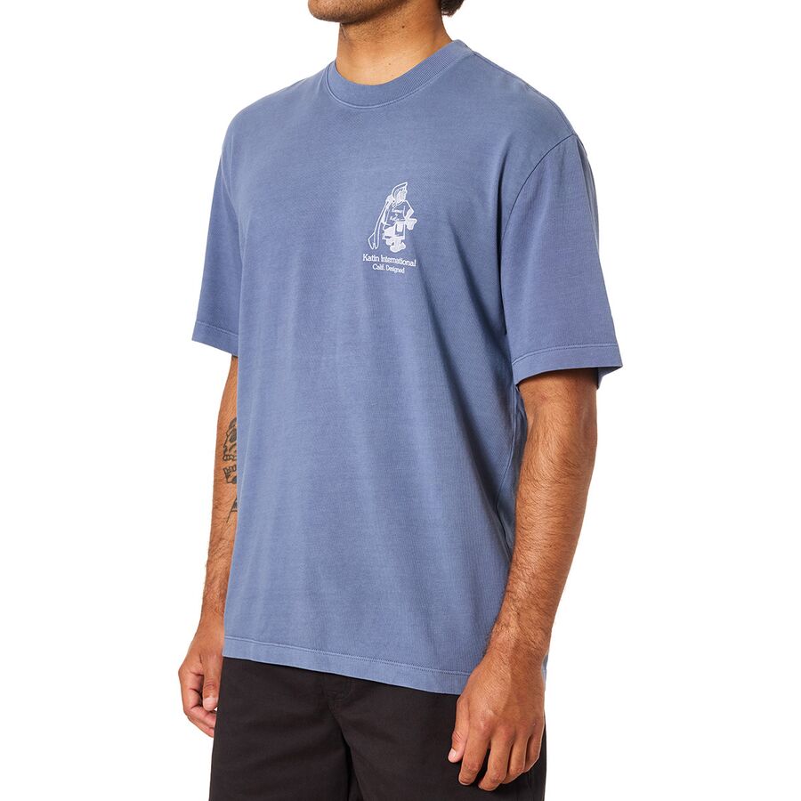 Katin Forecast Relaxed T-Shirt - Men's Blue Pigment Dye