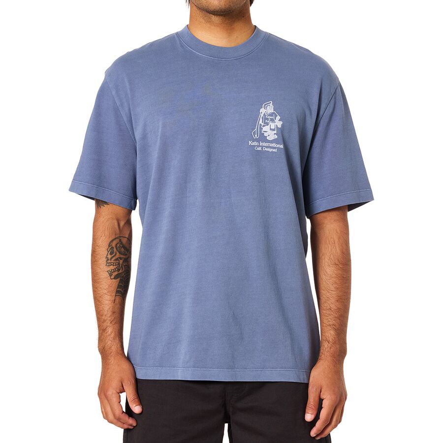 Katin Forecast Relaxed T-Shirt - Men's Blue Pigment Dye