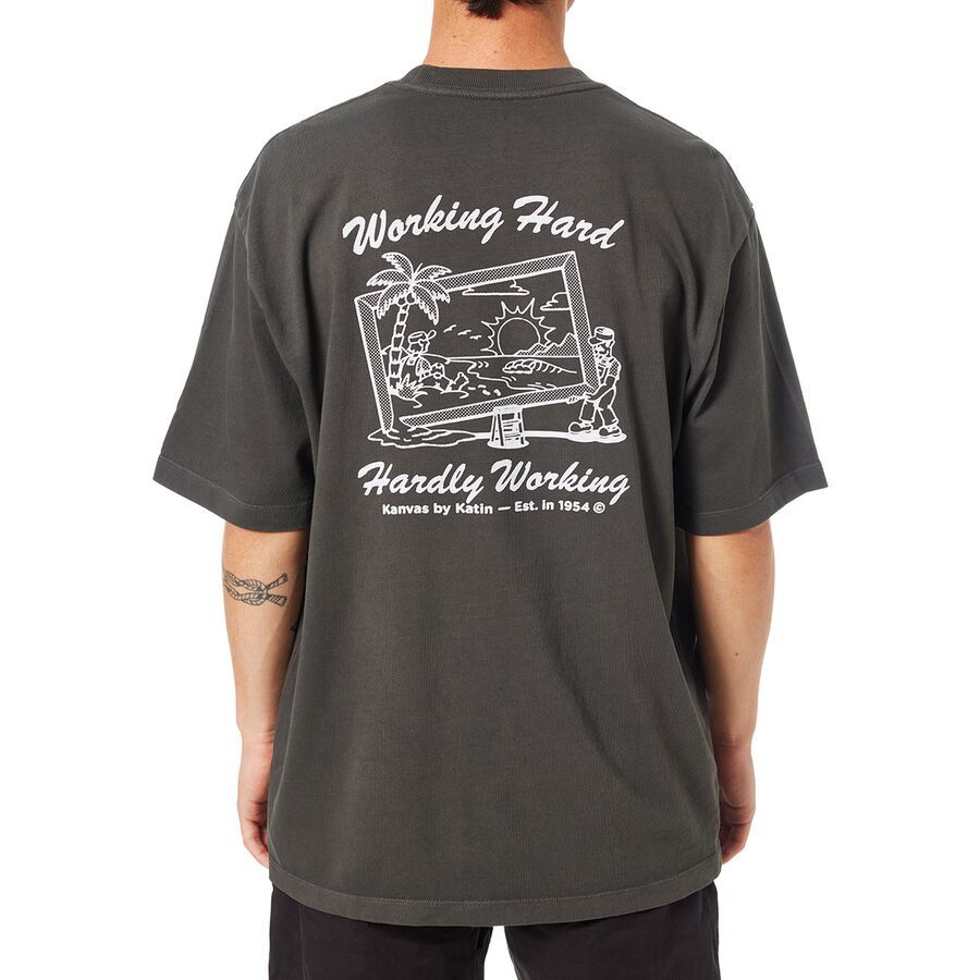 Katin Trabajo Relaxed T-Shirt - Men's Black Wash Pigment Dye