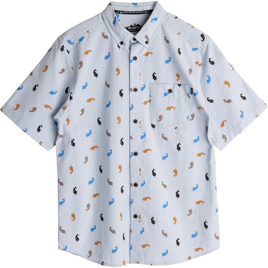 KAVU Juan Short-Sleeve Shirt - Men's Narwhal Calls