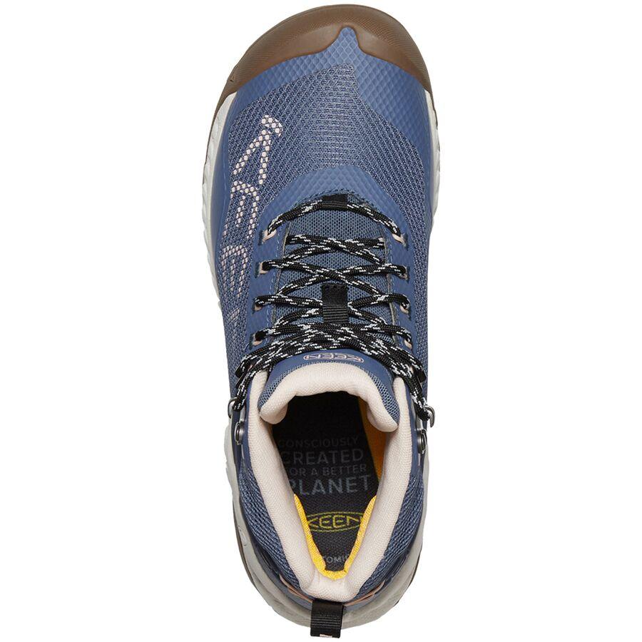 KEEN NXIS Evo Mid Waterproof Hiking Boot - Women's Vintage Indigo/Harbor Gray