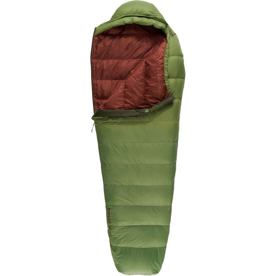 Kelty Cosmic 40 Sleeping Bag: 40F Down Dill/Duffel Bag/Cherry Mahogany